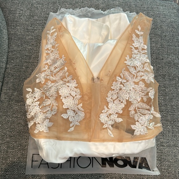 Arabella Satin Embroidered Gown - SOLD OUT ONLINE - Picture 5 of 5